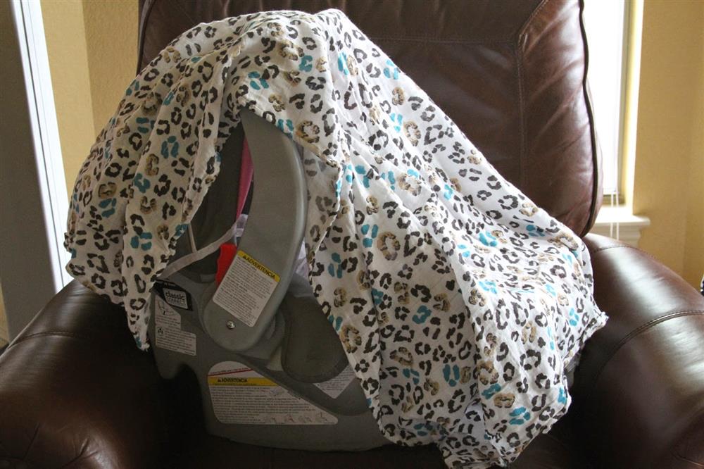 swaddle blanket as carseat cover